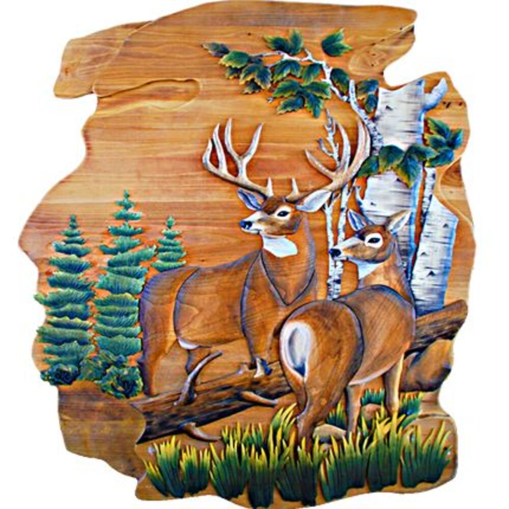 Deer in Woods Wall Art – 28" x 36"